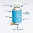 Ultisana Stamina supplement bottle with labeled ingredients on a white background