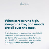 Promotional text for Ultisana product on a light blue background
